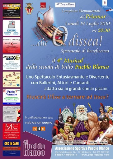 Savona: stasera in scena il Musical &quot;Che Odissea!&quot;