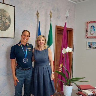 Erica Musso, vice campionessa mondiale di nuoto, assegnata alla Questura di Savona