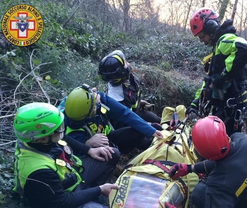 Trauma toracico per il motociclista infortunatosi nell'entroterra di Alassio