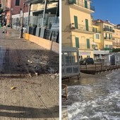 Alassio, limitati i danni per la mareggiata: si torna già alla normalità