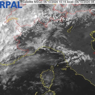 Arpal, diramato l'aggiornamento del bollettino di vigilanza meteorologica