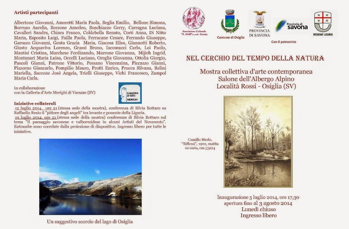 Ad Osiglia la collettiva &quot;Nel cerchio del tempo della natura&quot;