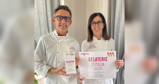 Albenga, Festival des glaces sulla Guida delle Gelaterie d’Italia, Mirco e Laura: “Felicissimi, si chiude un cerchio”