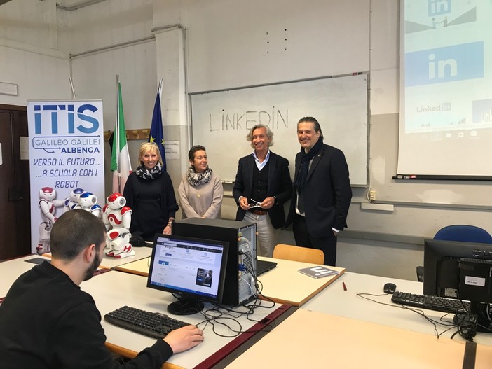 Itis di Albenga, l'assessore regionale Stefano Mai testimonial del progetto Linkedin