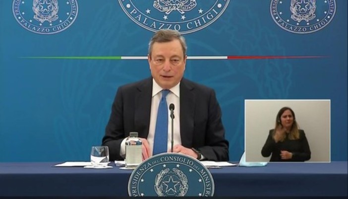 Covid, Draghi: &quot;Gran parte dei problemi dipendono dai non vaccinati&quot;