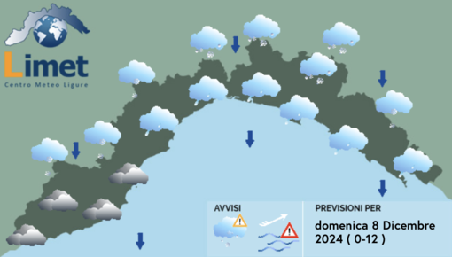 Meteo, Immacolata con la neve a bassa quota sulla Liguria