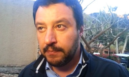 Matteo Salvini in visita ad Euroflora e a Camogli