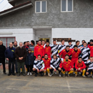 Millesimo: Cittadella dello sport, festa con il Savona Calcio per la chiusura dei primi lavori