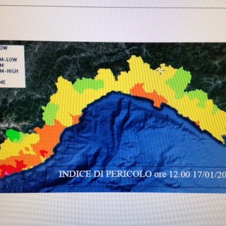 Lo stato di grave pericolosità incendi si sposta a ponente