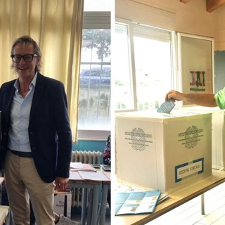 Albenga, i due candidati sindaci Podio e Tomatis hanno votato