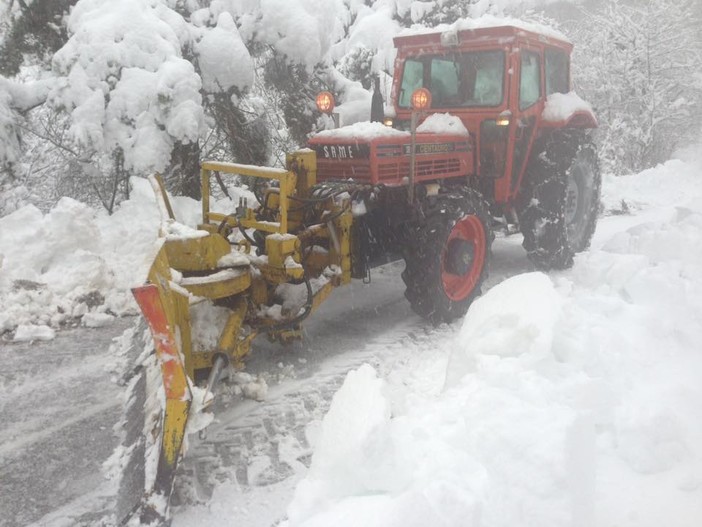 Ancora neve in Valbormida e vento forte sulla costa, numerosi interventi dei Vigili del Fuoco. Allerta gialla fino a mezzanotte nell'entroterra