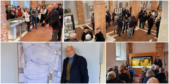 Giù i veli. Inaugurata a Finalborgo la mostra dell'artista finalese &quot;senza confini&quot; Nenne Sanguineti Poggi