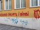Scritte vandaliche no vax alle scuole Pertini Colombo e al nido di Lavagnola
