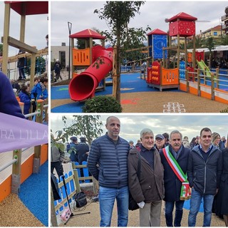 A Pietra Ligure un parco giochi all'insegna dell'inclusività sociale (FOTO e VIDEO)
