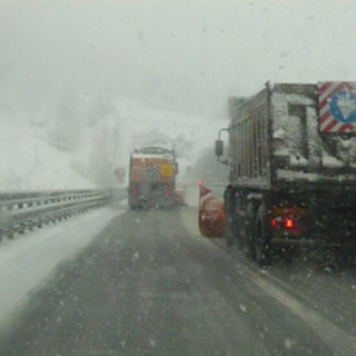 Millesimo: autostrada chiusa per la presenza di ghiaccio sull'asfalto