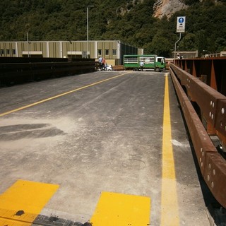 Il nuovo ponte sul fiume Pora a Finale Ligure