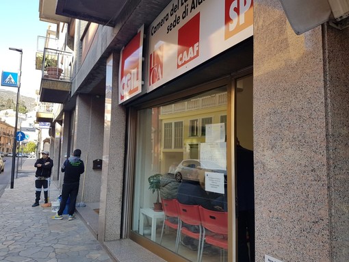 Alassio, inaugurata la nuova sede della Cgil in viale Hanbury