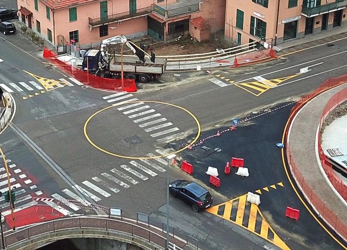 Cairo, cambia la viabilità sul ponte Stiaccini: tracciata la nuova rotonda (FOTO)