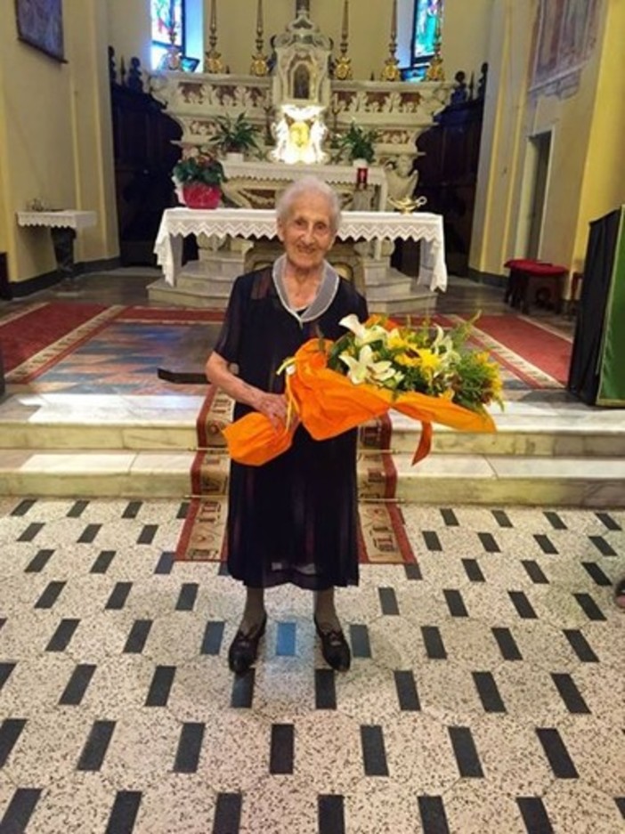 Lutto per la scomparsa di Olga Torselli la più anziana di Andora