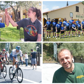 Per i ragazzi dell’U.c. Imperia Olio Raineri tanto entusiasmo al passaggio della carovana rosa. Giacomo Rinaldi: “Un territorio vive con i giovani e lo sport” (foto e video)