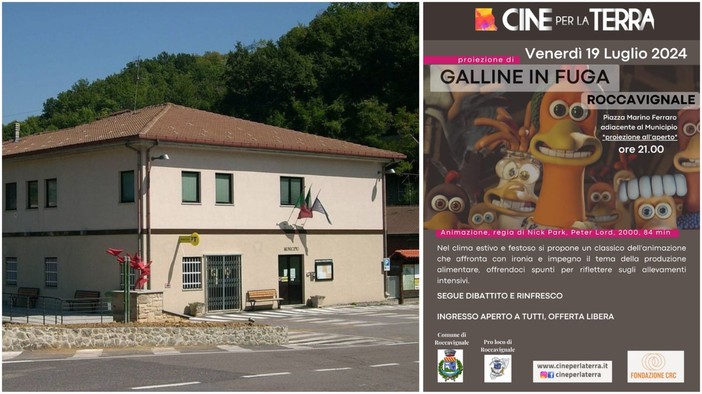 Il 19 luglio a Roccavignale la proiezione del film &quot;Galline in fuga&quot;
