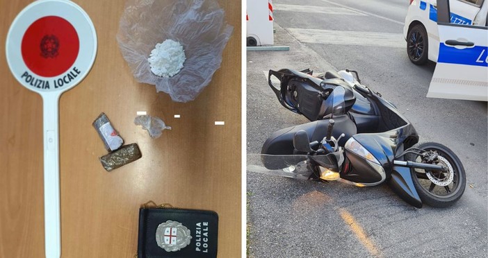 Ceriale, pusher abbandona moto e droga e fugge alla vista della Polizia Locale:  in corso le ricerche