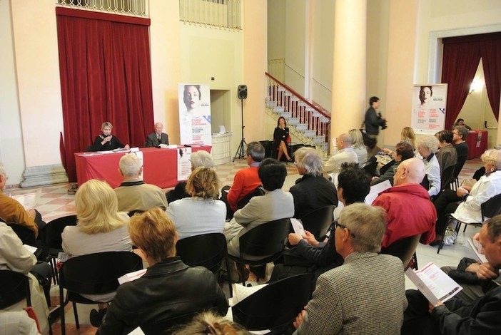 Un momento della presentazione (foto Cerati)