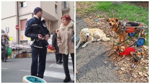 Albisola, un'artista di strada contro un agente della polizia locale: &quot;Vuole sparare al mio cane, la denuncio&quot;