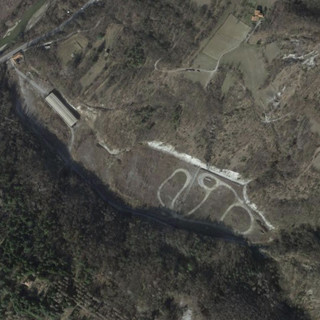 L'area del Pertite tra Millesimo e Cengio (immagine tratta da Google Earth)