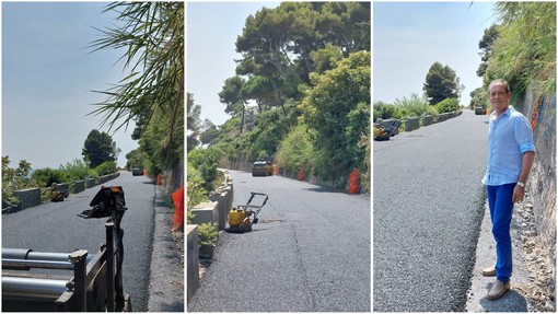 Ad Andora iniziata la posa della pista ciclabile: percorrerà il vecchio tracciato ferroviario