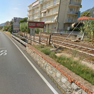 Il ponte ferroviario sul rio Bottassano (immagine da Google Maps)