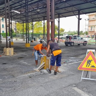 I lavori in piazza Corridoni