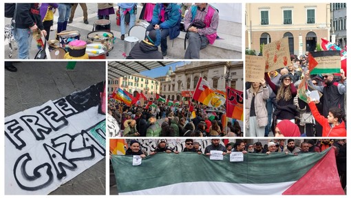 &quot;Cessate il fuoco a Gaza&quot;, il corteo pro Palestina a Savona da Piazza Sisto a Piazza Mameli (FOTO E VIDEO)