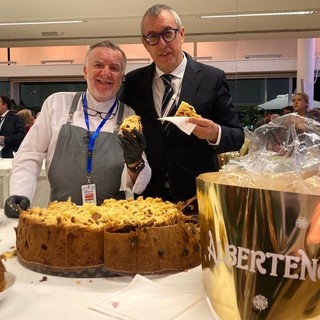 La Notte dell'Eccellenza Italiana a Monte-Carlo con un panettone Albertengo da 10 chili