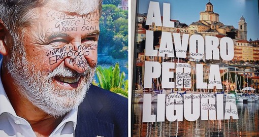 Vandalizzato il point elettorale di “Marco Bucci Presidente” a Genova