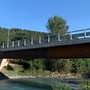 Pallare, il viceministro Rixi all'inaugurazione del nuovo ponte in località Malagatti