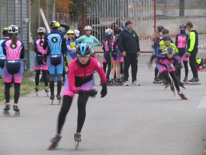 I pattinatori tornano a far rivivere il Bacigalupo: l'Hp Savona in Line occupa la pista per gli allenamenti (FOTO E VIDEO)