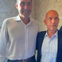 Nella foto l’eurodeputato Roberto Vannacci con il coordinatore ligure di Indipendenza Alessio Saso