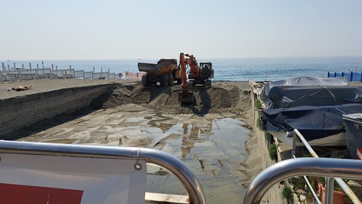 Celle, scatta la rimozione della sabbia nel torrente Ghiare: sarà utilizzata per il ripascimento