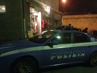 La polizia in via N.S. degli Angeli