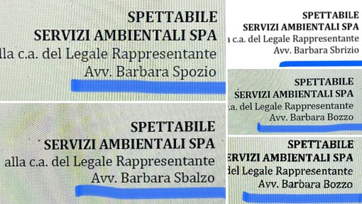 Aps convoca Servizi Ambientali. Ma il nome della presidente Balbo viene regolarmente storpiato: pronta una diffida