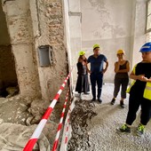 Savona, Palazzo Santa chiara si svela e durante i lavori emergono parti non conosciute