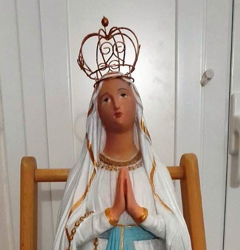 Ceriale, benedizione e donazione della statua della Madonna ritrovata dalla polizia locale