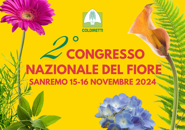 Coldiretti, al via il Congresso dei Fiori Italiani a Sanremo