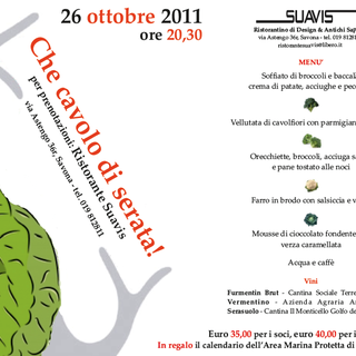 Slowfood Savona: &quot;che cavolo di serata&quot;