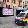 &quot;Se lei non vuole...tu non puoi!&quot;, striscione contro la violenza sulle donne dalla Croce Bianca