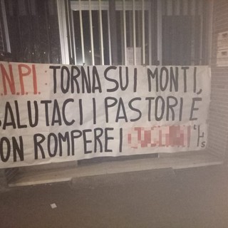 Savona, un altro striscione di Forza Nuova contro l'Anpi