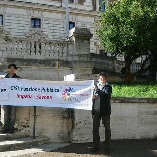 Anche la delegazione dei Lavoratori della Prefettura di Savona a Roma in Protesta