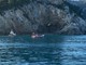 La spiaggetta di Punta Crena durante alcune operazioni di soccorso (immagine di repertorio)