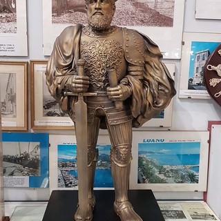 Esposta la statua di Andrea Doria al Museo della Marineria di Loano